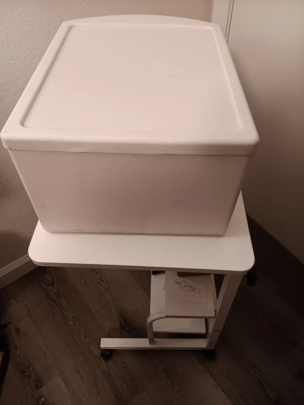 White Plastic Single-Drawer Storage Organizer by Sterilite